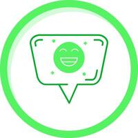 Emoji Green mix Icon vector