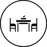 Dining Table Vector Icon