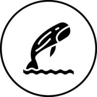 icono de vector de ballena