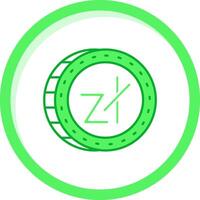 zloty verde mezcla icono vector