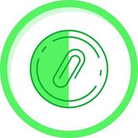 adjuntar verde mezcla icono vector