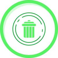 Delete Green mix Icon vector