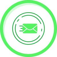 Send Green mix Icon vector