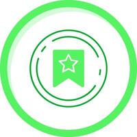 Bookmark Green mix Icon vector