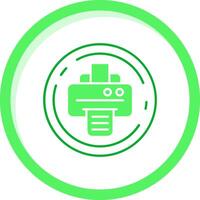 print Green mix Icon vector