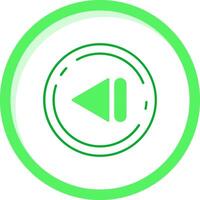 Previous Green mix Icon vector