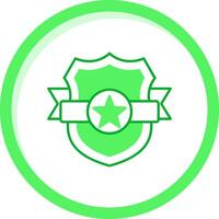 Shield Green mix Icon vector