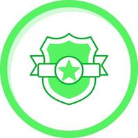 Shield Green mix Icon vector