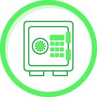 casilleros verde mezcla icono vector