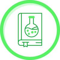 Chemistry book Green mix Icon vector