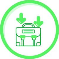 Career path Green mix Icon vector