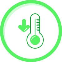 Low temperature Green mix Icon vector