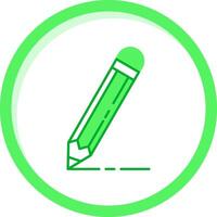 Pencil Green mix Icon vector