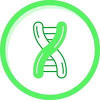 Dna Green mix Icon vector