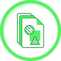 File Green mix Icon vector