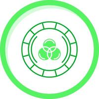 color rueda verde mezcla icono vector