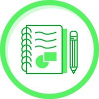 Draw Green mix Icon vector