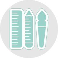 Edit Tools Glyph Multicolor Sticker Icon vector