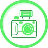 Camera Green mix Icon vector