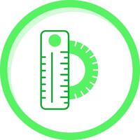 Ruler Green mix Icon vector