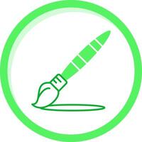 Paint brush Green mix Icon vector