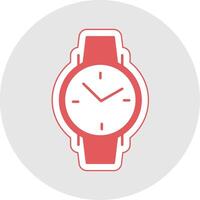 Wristwatch Glyph Multicolor Sticker Icon vector