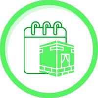 Hajj Green mix Icon vector