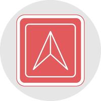 Cursor Glyph Multicolor Sticker Icon vector