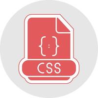 Css Glyph Multicolor Sticker Icon vector