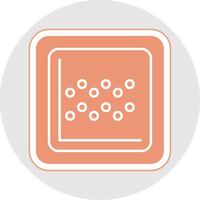 Chart Glyph Multicolor Sticker Icon vector