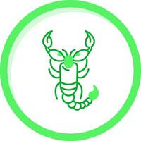 Scorpion Green mix Icon vector