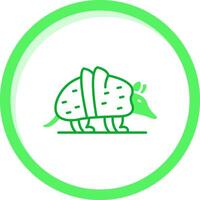 Armadillo Green mix Icon vector