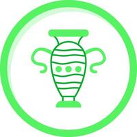 Vase Green mix Icon vector