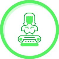 Sculputure Green mix Icon vector