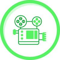 Movie Green mix Icon vector