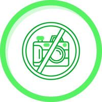 No camera Green mix Icon vector