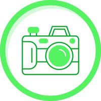 Camera Green mix Icon vector