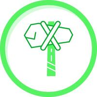 Hammer Green mix Icon vector