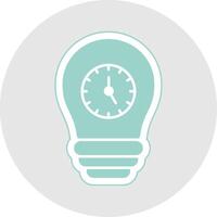 Time Management Glyph Multicolor Sticker Icon vector