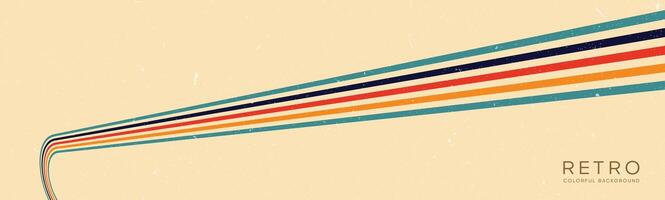 Wavy lines background in Retro groovy style. Vector files are suitable for wall wallpapers, car arches and textiles