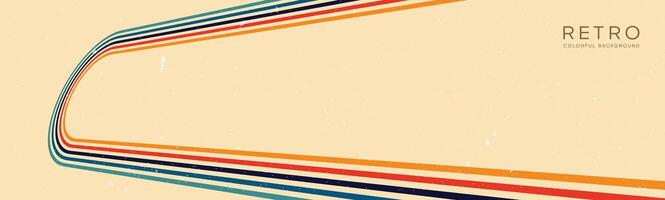 Wavy lines background in Retro groovy style. Vector files are suitable for wall wallpapers, car arches and textiles