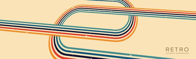 Wavy lines background in Retro groovy style. Vector files are suitable for wall wallpapers, car arches and textiles