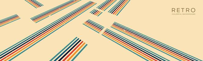 Wavy lines background in Retro groovy style. Vector files are suitable for wall wallpapers, car arches and textiles