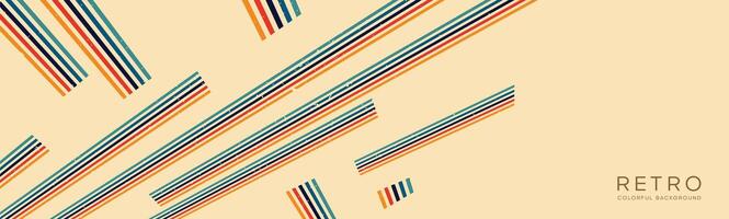 Wavy lines background in Retro groovy style. Vector files are suitable for wall wallpapers, car arches and textiles