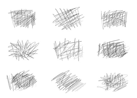 Abstract doodle element
