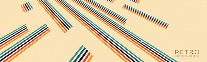 Wavy lines background in Retro groovy style. Vector files are suitable for wall wallpapers, car arches and textiles