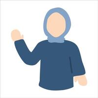 hand explaining gesture faceless illustration vector