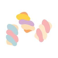 Tasty Twisted Marshmallow colorful vector