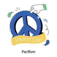 Trendy Pacifism Concepts vector