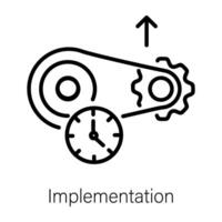 Trendy Implementation Concepts vector